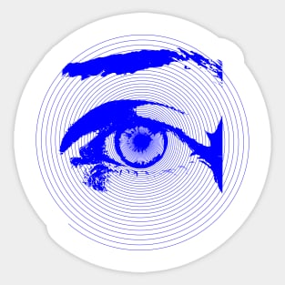 Spiral eye design Sticker